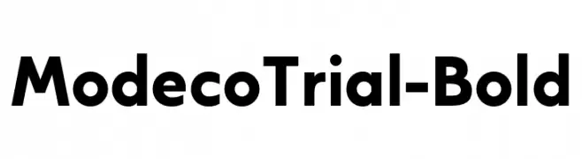 ModecoTrial-Bold  تنزيل الخطوط