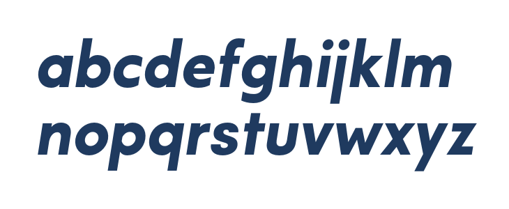 ModecoTrial-BoldOblique Lowercase