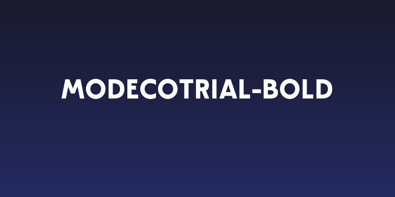 ModecoTrial-Bold Social Header