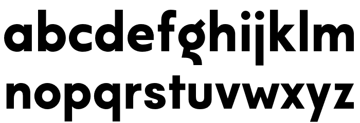 ModecoTrial-Bold Font LOWERCASE