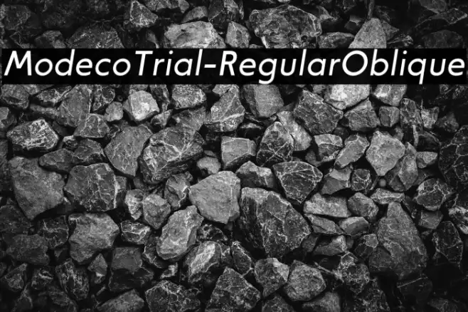 ModecoTrial-RegularOblique Example 2