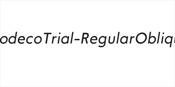 ModecoTrial-RegularOblique Logo