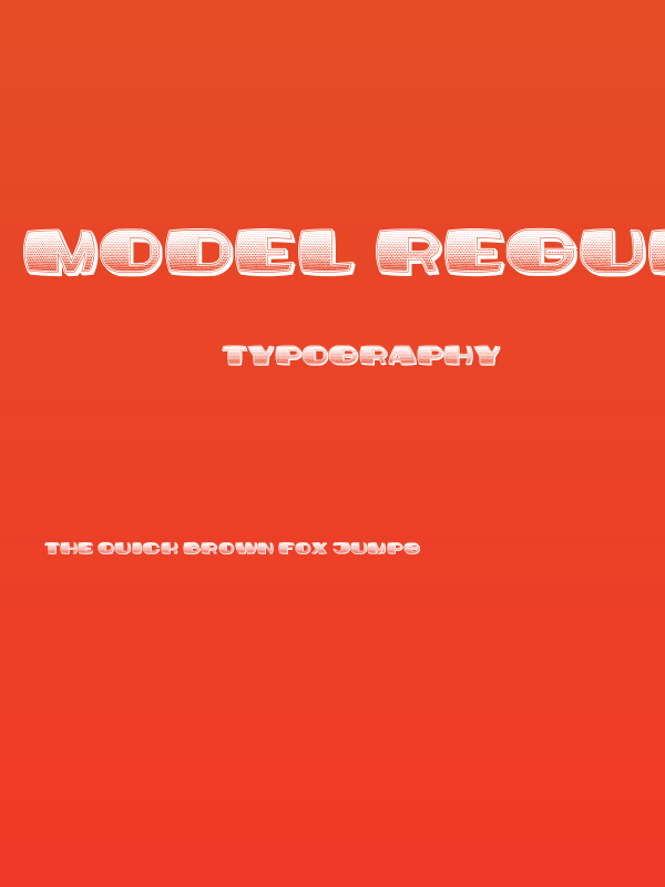 Model Regular Poster