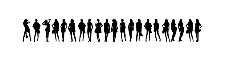 Model Woman Silhouettes  baixar fontes gratis