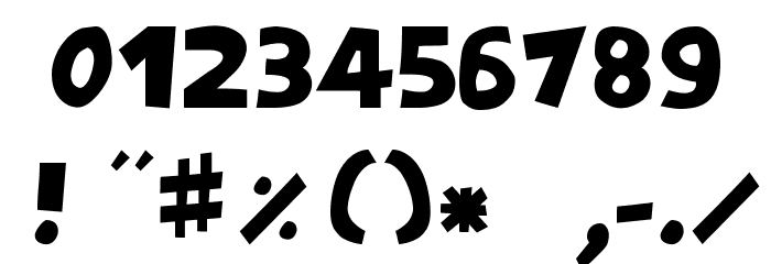 Model Font OTHER CHARS