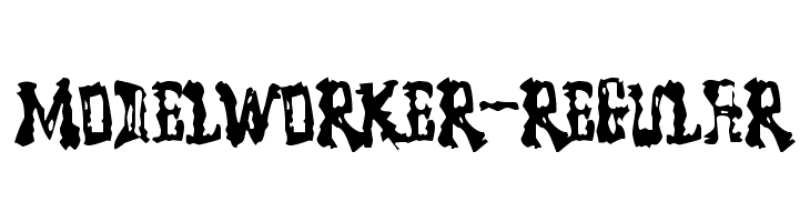 ModelWorker-Regular  フリーフォントのダウンロード