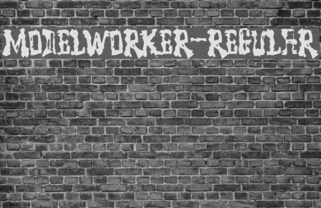 ModelWorker-Regular Font examples