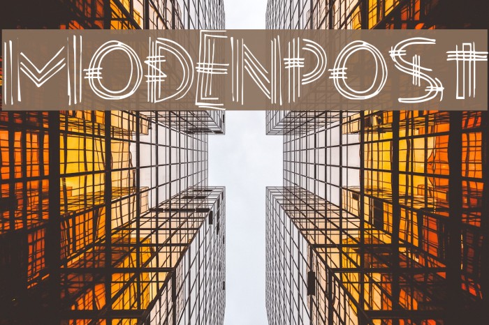 ModenPost Font examples