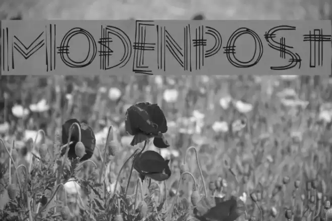 ModenPost Font examples