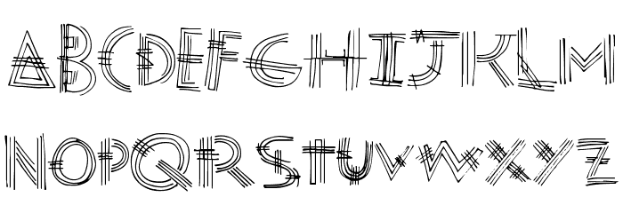 ModenPost Font LOWERCASE