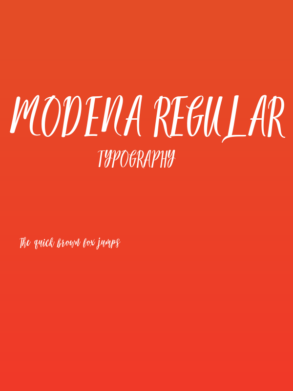 Modena Regular Poster