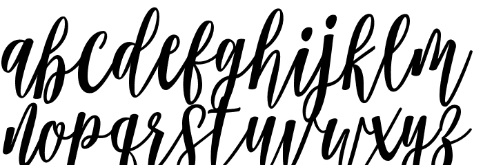 Modena Regular Font LOWERCASE