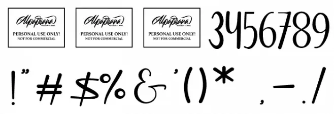 Modena Font OTHER CHARS