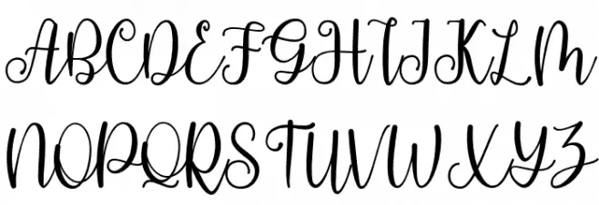 Modena Font UPPERCASE