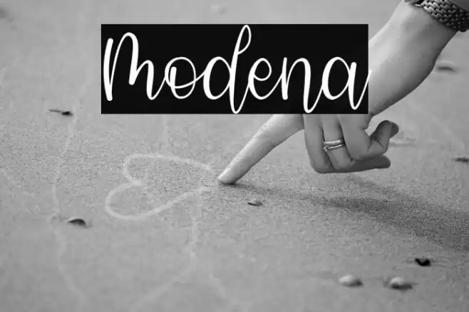 Modena Font examples