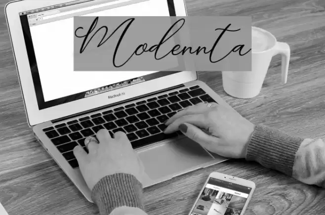 Modennta Font examples