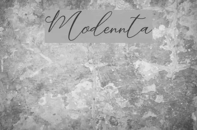 Modennta Font examples