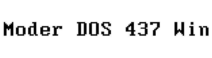 Moder DOS 437 Win  baixar fontes gratis