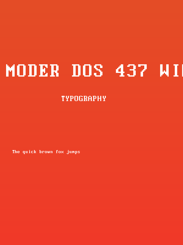Moder DOS 437 Win Poster