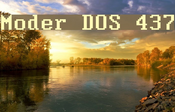 Moder DOS 437 Font examples
