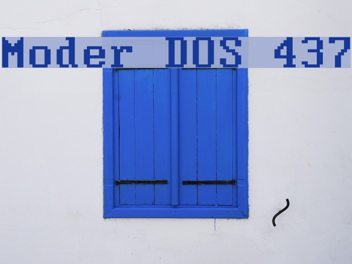 Moder DOS 437 Font examples