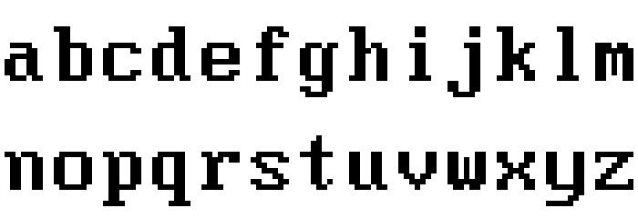Moder DOS 437 Font LOWERCASE