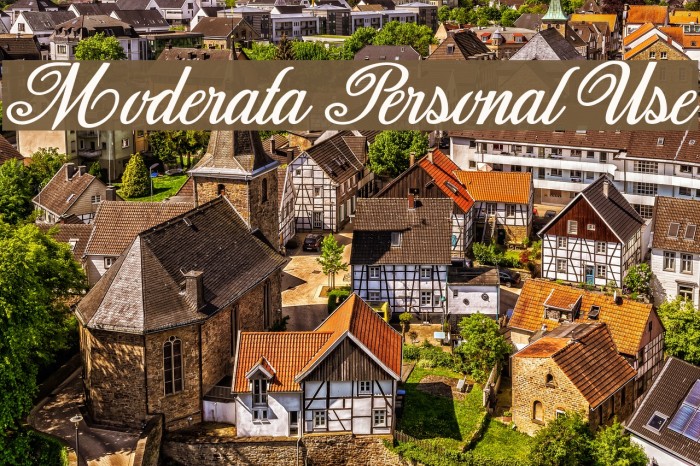 Moderata Personal Use Font examples