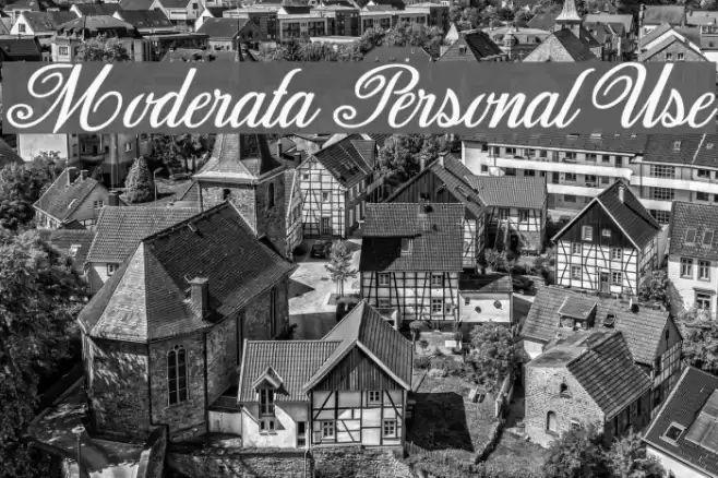 Moderata Personal Use Шрифта examples