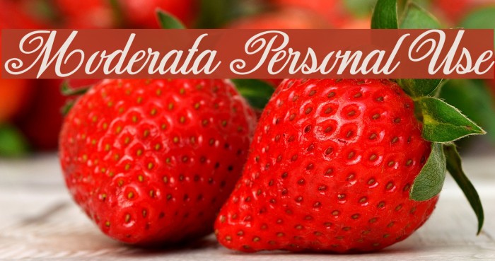 Moderata Personal Use Font examples