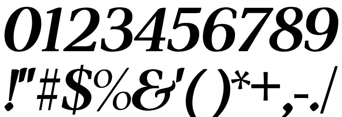 ModerataSerif Bold Italic Font OTHER CHARS