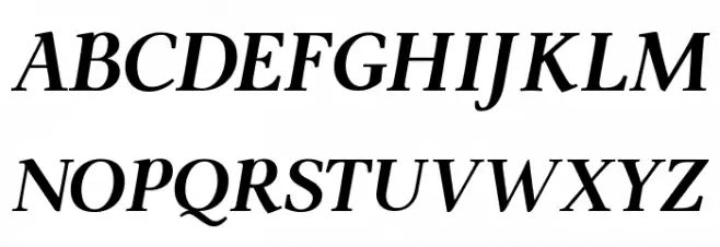 ModerataSerif Bold Italic Font Litere mari