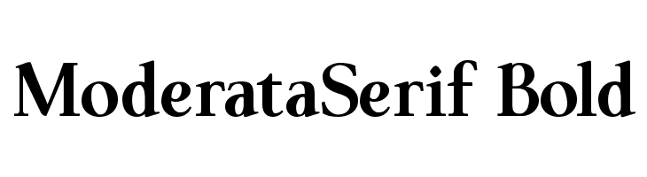 ModerataSerif Bold  Free Fonts Download
