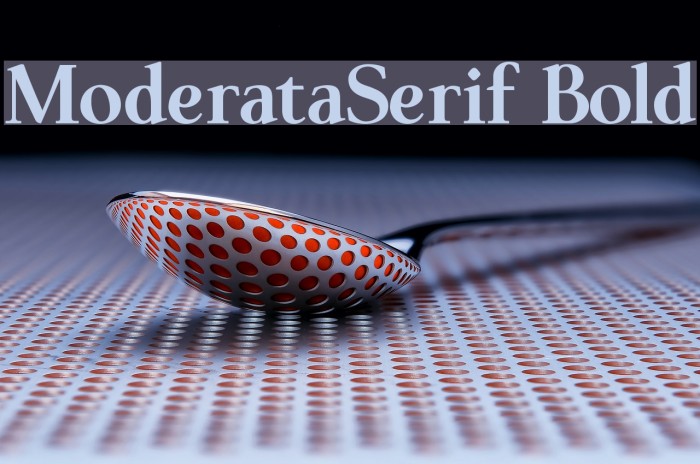 ModerataSerif Bold Font examples