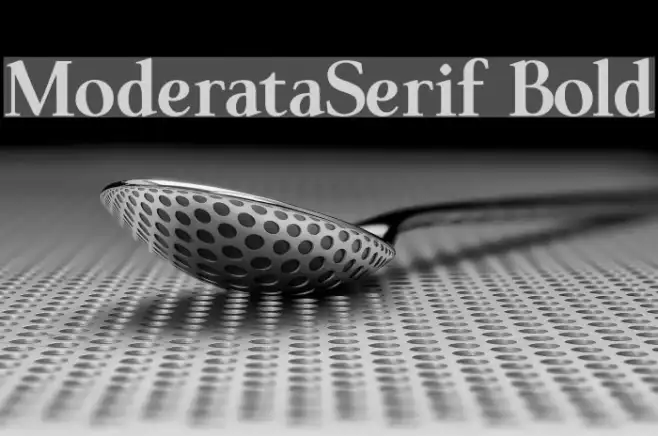 ModerataSerif Bold Example 2