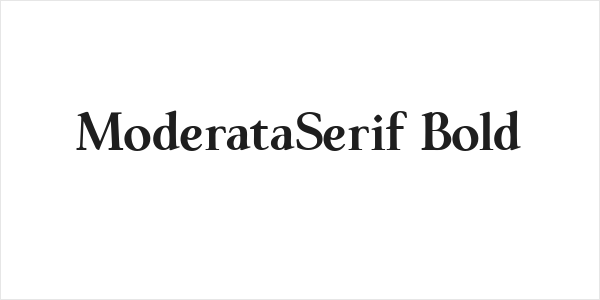 ModerataSerif Bold Logo