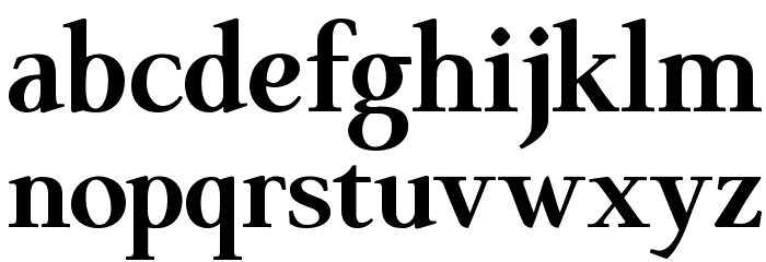 ModerataSerif Bold Font LOWERCASE