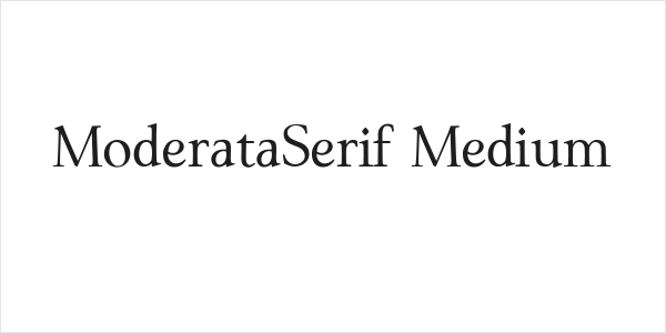 ModerataSerif Medium Logo