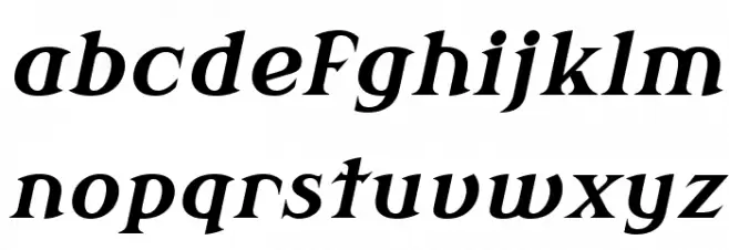 Modern Antiqua Bold Oblique Fuentes MINÚSCULAS