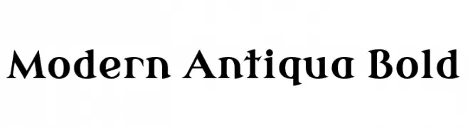 Modern Antiqua Bold  Frei Schriftart Herunterladen