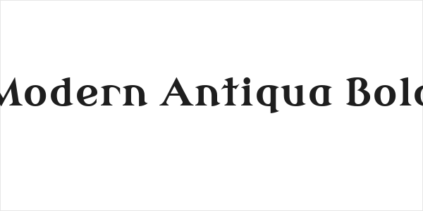 Modern Antiqua Bold Logo