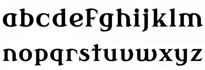 Modern Antiqua Bold Fuentes MINÚSCULAS