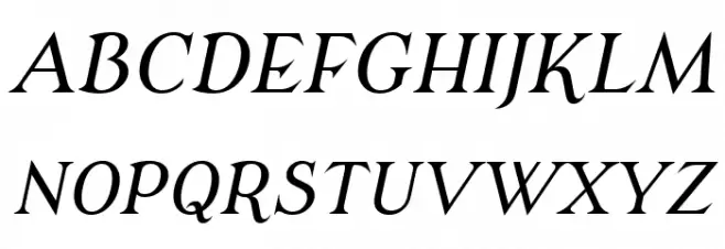 Modern Antiqua Book Oblique Fonte MAIÚSCULAS