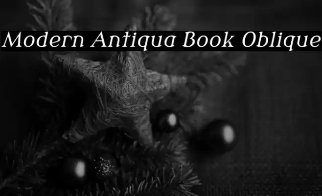 Modern Antiqua Book Oblique Fuentes examples