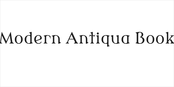Modern Antiqua Book Logo