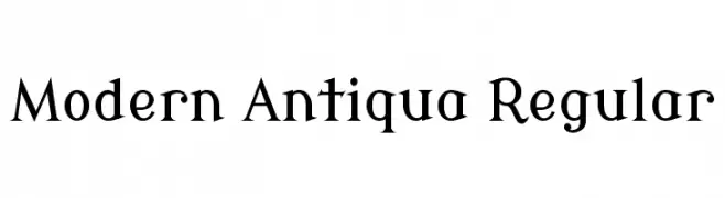 Modern Antiqua Regular  フリーフォントのダウンロード