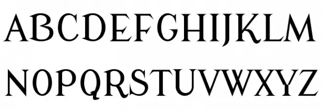 Modern Antiqua Regular خط أحرف كبيرة