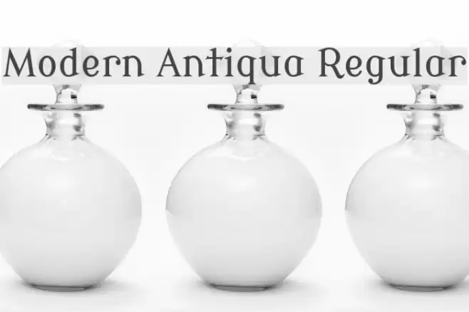 Modern Antiqua Regular Font examples