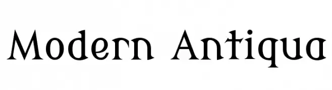 Modern Antiqua  フリーフォントのダウンロード