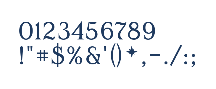 Modern Antiqua Other Characters