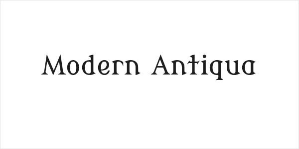 Modern Antiqua Logo
